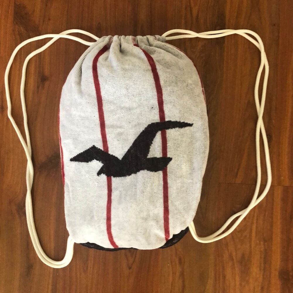 Hollister. Terry cloth, beach towel plus backpack ￼in one.